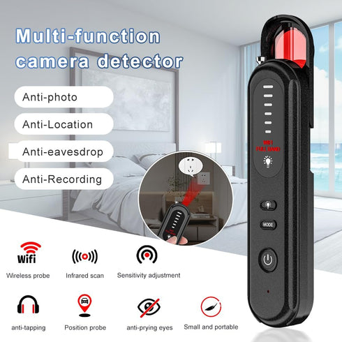 Hidden Camera Detector, Spy Camera Finder, Bug Detector, Portable Anti Spy for Office, Hotels, Airbnb