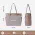 LOVEVOOK Women,15.6 Inch Commuter Laptop Tote Bag for Women With Large Cup Holder, Leather Work Tote Bag