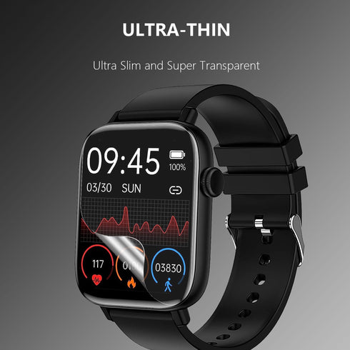 8 Pack Smartwatch Screen Protector, Soft TPU Protect Film for Various Models (Not Tempered Glass)