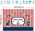 Fanghui 8*6ft Nautical Theme Party Photography Backdrop Red White Striped Marine Voyage Boat Background Decoration Kids