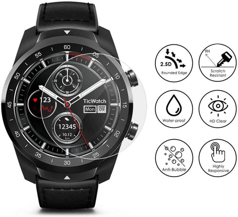 Universal Round Watch HD Screen Protector, Anti-Scratch, Anti-Fingerprint Tempered Glass, 31mm Diameter, 3 Pack