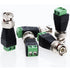 Cctv4Less BNC Male Balun Connector for Coax CAT5, CAT6, CAT7 to BNC Male Adapter - CCTV Video Transmission
