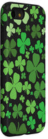 St. Patrick's Day Phone Case for iPhone SE (2020), 7, 8 - Green Shamrock Pattern Design
