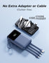 HELLEE 15000mAh 22.5W Pack 17/16/15/14/13, Power Bank, Portable Charger with Built in Cable, Fast Charging, Slim Travel