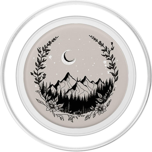 PopSockets MagSafe PopGrip for iPhone - Boho Chic Flowers Moon Forest Nature Mountain Retro Pastel