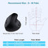 SUNGI 2.4GHz Ergonomic Wireless Mouse,Vertical Mouse Optical Mice with Adjustable DPI for Carpal Tunnel Right