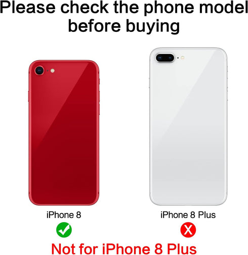 2PCS ASDAWN Back Camera Lens Glass Replacement for iPhone 8 4.7 Inches with Pre-Installed Adhesive