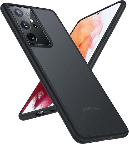 TORRAS Shockproof Case for Samsung Galaxy S21 Ultra, Military Grade Drop Tested, Translucent Matte Hard Back, Matte