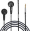 Wired Earphone Snow-Lotus 1.0 in Ear Earphones - 64 Ohm Clear Detailed Balanced Sound Flat Head Earbuds, HD Bass Driven