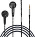 Wired Earphone Snow-Lotus 1.0 in Ear Earphones - 64 Ohm Clear Detailed Balanced Sound Flat Head Earbuds, HD Bass Driven
