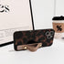 NITITOP 12 Compatible with iPhone Pro Max Case with Wrist Strap Cute Stylish Leopard Aesthetic Tortoise Amber Design