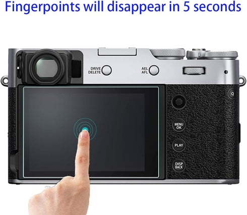Lens Cap + Screen Protector for Fujifilm Fuji X100V X100VI Camera, Aluminum Lens Cap with Flocking Internal