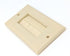RiteAV Single Gang Wall Plate with Brush Bristles - Ivory, Now Fits Larger Cables
