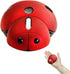 elec Space Mini Wireless Mouse for Kids, Cute Ladybug Shape, 3000DPI Portable Optical Mouse (Red)