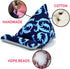 Handmade Fabric Phone Holder for Desk, Phone Pillow Stand for iPhone 15 16 Pro, Bean Bag Holder for iPhone 13 (Blue)