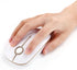 VssoPlor Wireless Mouse, Slim Portable 2.4G Computer Mice with Nano Receiver for Notebook, PC, Laptop (White and Gold)