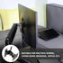 Uonlytech 360-degree 14-27 Inch Wall Mount Tv Bracket Rotatable Monitor Stand Metal Shaft for LCD Screens, Fixed Screen
