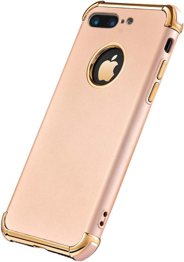 Compatible iPhone 8 Plus Case, Ultra Slim Flexible Matte Cover (Gold)