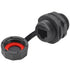 5pcs RJ45 Ethernet LAN Cable Connector, CAT6 Shielded Industrial Panel Mount Coupler with Waterproof Cap