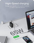 Nekteck 65W USB C Charger GaN II with 6.6ft Cable, Fast Foldable Small USB C Wall Charger for iPhone and MacBook