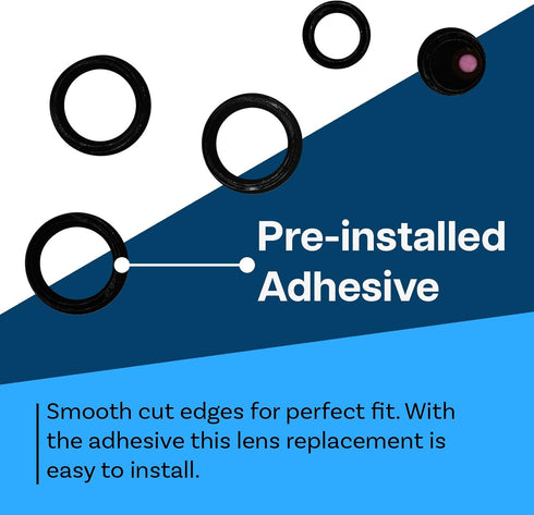 MMOBIEL Back Rear Camera Glass Lens Replacement for Samsung Galaxy S24 Ultra - Pre-Installed Adhesive, Tweezer, Cloth