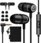 LUDOS Clamor 2 PRO Wired Earbuds, Noise Isolating Earphones with Microphone, Memory Foam for iPhone, Samsung, Kids