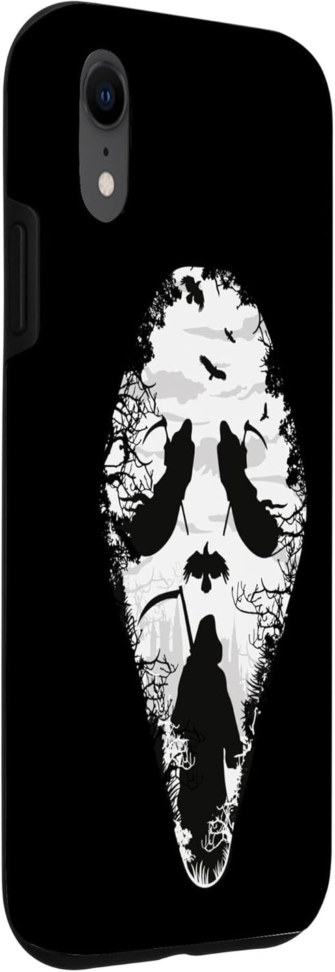 Horror Movie Spirit Mask Design Case for iPhone XR - Perfect for Horror Fans!