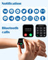 RUIMEN Smart Watches for Men Women, 1.85" HD Screen Fitness Tracker, Answer/Make Calls, Waterproof, Compatible with