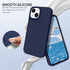 BENTOBEN Compatible with iPhone 14 Case, Soft Silicone Gel Rubber Bumper Microfiber Lining Hard Back Shockproof Protective Phone Cover for iPhone 14 6.1", Navy Blue