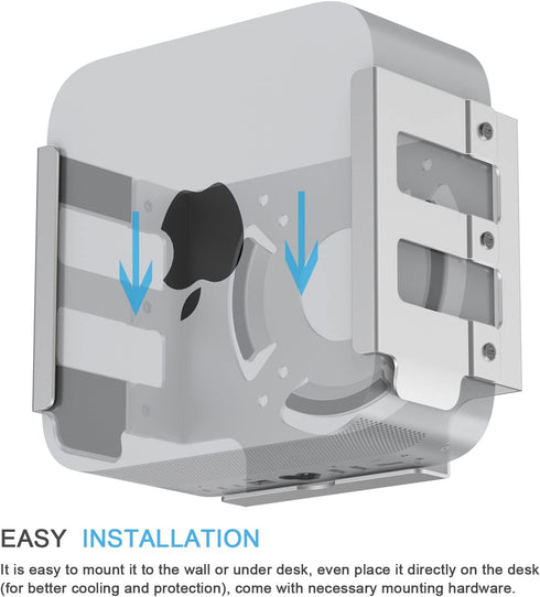 Mac Studio Mount, IFCASE Heat Dissipation Design, Under Desk Wall Mount Stand for Mac Studio M2 M1