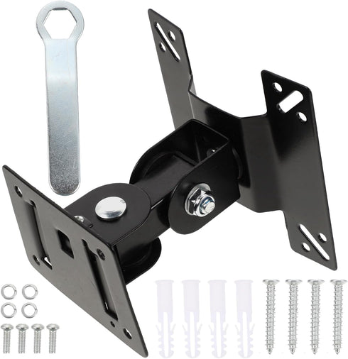 Vaguelly Wall Mount Tv Stand and Monitor Mount Swivel Bracket 360-degree Rotation Metal