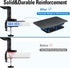 MOUNTUP Monitor Mount Reinforcement for Tempered Glass Desk, Monitor Arm Plate, Steel Bracket for Thin and Most Fragile