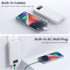 Portable Charger with Built-in Cables & AC Wall Plug, Ultra Slim 13800mAh USB-C Power Bank, LCD Display