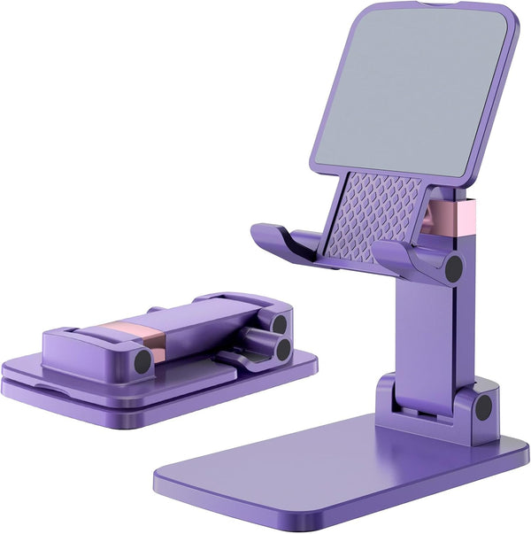 Meizigua Phone Stand for Desk, Cell Phone Holder Adjustable Cellphone Tablet Stand for