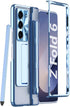 Rugged Full Body Protective Case for Samsung Galaxy Z Fold 6, with Pen & Screen Protector, Camera Lens Cover - Blue