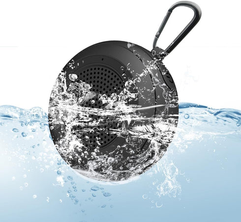 Portable Bluetooth Speakers, IPX7 Waterproof Wireless Small Shower Speaker, Hands-Free Calling, Bluetooth 5.3