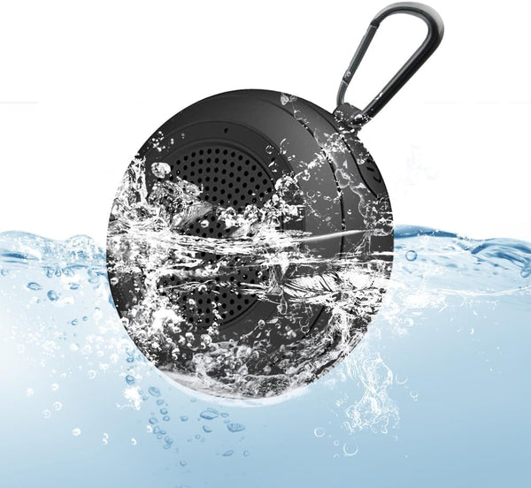 Portable Bluetooth Speakers, IPX7 Waterproof Wireless Small Shower Speaker, Hands-Free Calling, Bluetooth 5.3