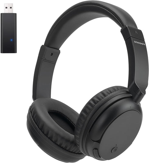 Wireless Bluetooth Headphone Over Ear, Wired and Wireless Headset, Bluetooth Transmitter for TV, PC, 3.5mm Audio Device