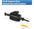 Adjustable Trail Camera Tree Mount, Outdoor Mounting Bracket Holder with Double 360 Swivel Tilt Ball Joints