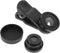 Angoily 1set Phone Camera Lens Kit Macro Wide Angle Fisheye Lenses and Attachments