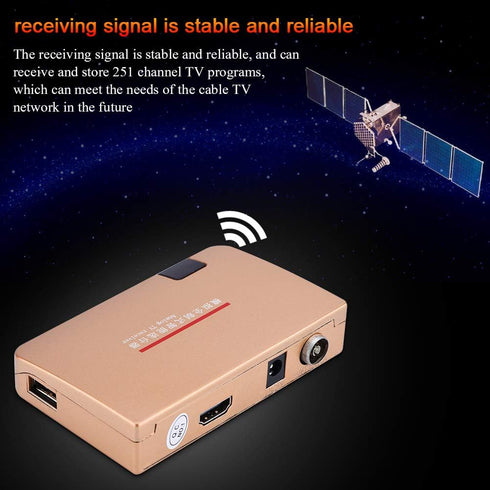 RF to All Standard Converter Adapter, Analog TV Receiver with Remote Control, 100-240V