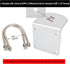 HYS Universal CB Antenna Mount with SO239 Stud, Heavy Duty 2pcs U-Bolt Clamp Bracket, L-Bracket with 10mm Hole