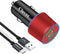 Rapid USB C Car Charger, Compatible for Samsung Galaxy S23/S22/S21/Note 20, Quick Charge 3.0 Dual USB