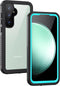 Lanhiem IP68 Waterproof Case for Samsung Galaxy S23 FE, Dustproof, Built-in Screen Protector, Heavy Duty, Blue/Clear