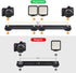 UTEBIT 11 inch Flash Bracket, Long Dual Camera Mount Extension Bar with 1/4“ Hot Shoe for Camera/LED Light