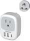 UK Adapters for Travel, TESSAN US to UK Plug Adapter, Ireland Outlet