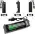 YOWPEY 1-Bay 18650 3.7V 10440 14500 16340 16650 14650 13350 18500 18650 Adjustable Battery Charger with USB Smart