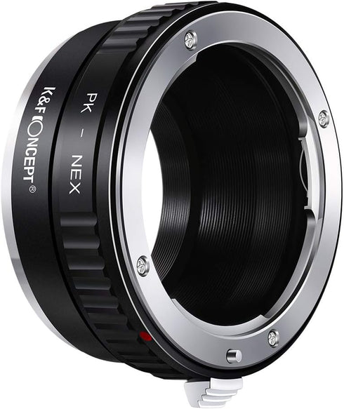 K&F Concept PK K Mount Lens Adapter for Sony NEX E-Mount, Compatible with NEX-3, NEX-5, NEX-6, NEX-7