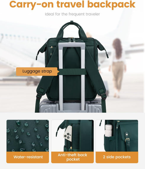 Backpack Backpack Commuter Backpack Daypack, 15.6 Inch, LOVEVOOK Laptop for Women Work Travel Purse, Nurse Bags Teacher