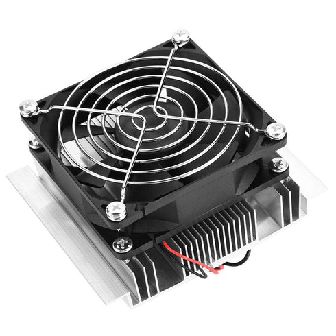 12V Semiconductor Refrigeration Module with Fan, DIY Cooling Device Peltier Cold Plate Cooler
